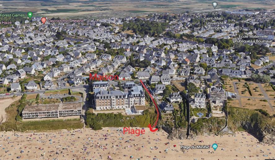 Villa Les Mouettes, Au Bord De La Mer. Saint-Malo Zewnętrze zdjęcie